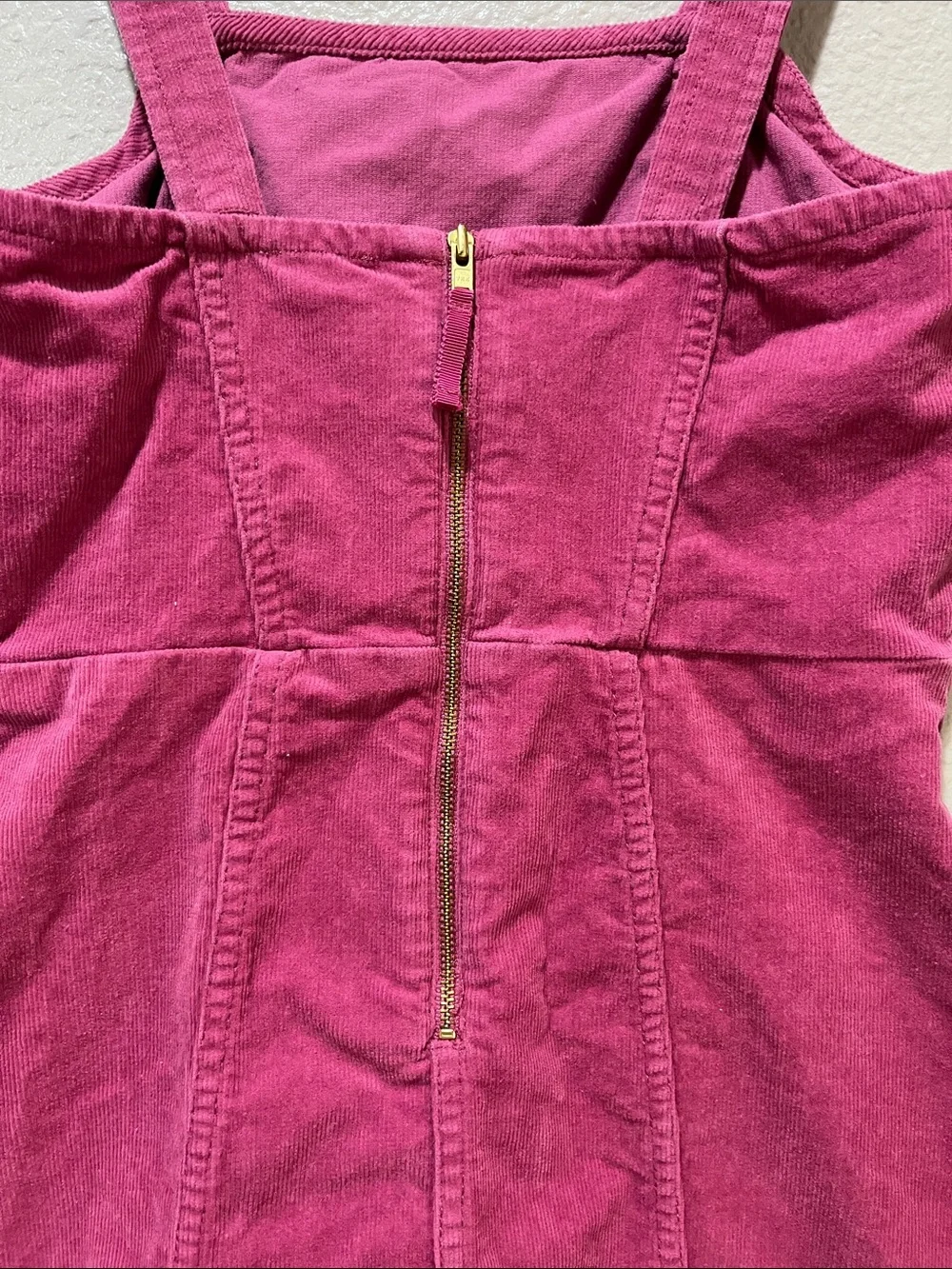 Crewcuts Raspberry Pink Corduroy Tank Dress Youth Girls Sz 10 Casual Boho Chic